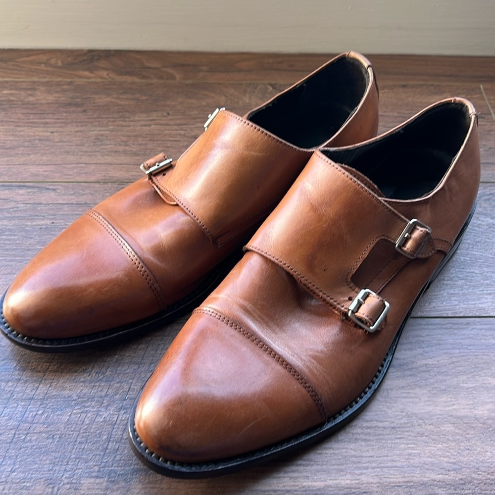 To Boot Monk Leather Strap Oxfords